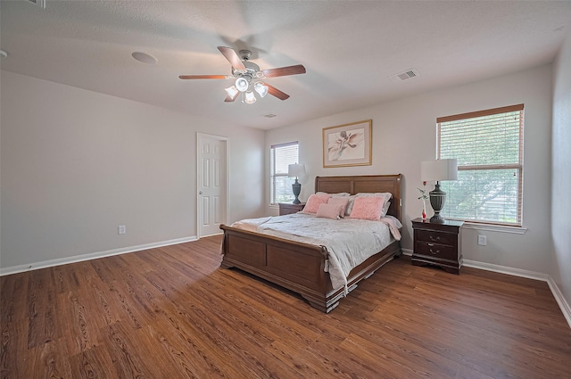 18231 Rexine Ln, Cypress, TX 77433 - bedroom featuring wood finished floors and a ceiling fan