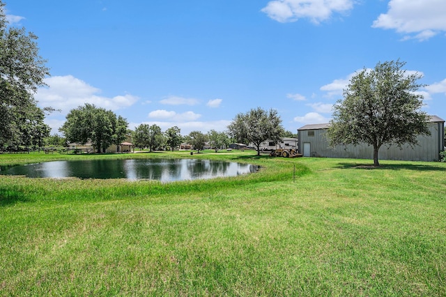 7403 Falcon Dr, Brookshire, TX 77423 - water view featuring an outbuilding