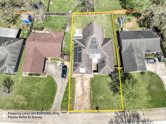 334 Anchor Way, League City, TX 77573 - aerial view of property's location featuring property boundaries highlighted