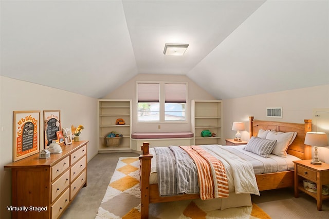 1311 Linwood Dr, Wharton, TX 77488 - bedroom featuring light colored carpet and lofted ceiling