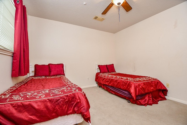 11103 Pembridge Dr, Houston, TX 77071 - bedroom with carpet floors and a ceiling fan