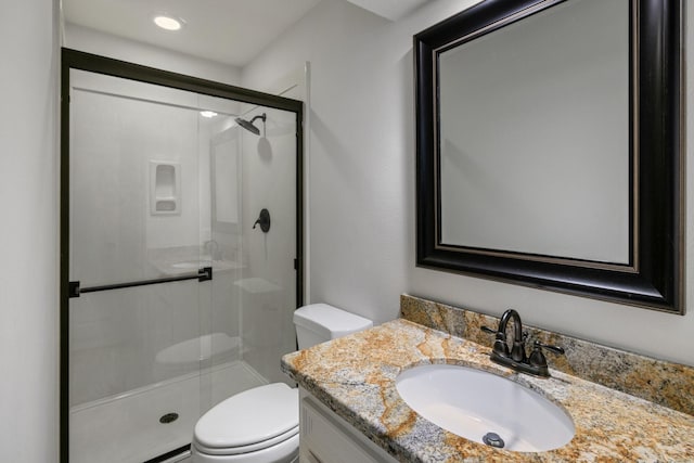 15902 Ivy Bridge Ln, Houston, TX 77095 - bathroom with a shower stall and vanity
