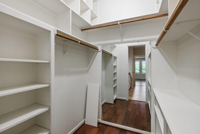 15902 Ivy Bridge Ln, Houston, TX 77095 - spacious closet with dark wood-style flooring