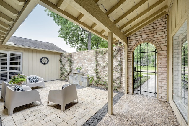 918 N Wilcrest Dr, Houston, TX 77079 - view of patio with a gate