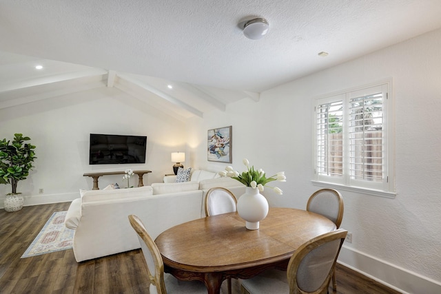918 N Wilcrest Dr, Houston, TX 77079 - dining area with wood finished floors, a textured ceiling, and recessed lighting