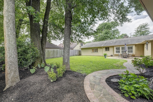 918 N Wilcrest Dr, Houston, TX 77079 - view of yard featuring a patio