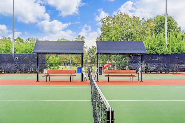 4106 Lehigh Ave, Houston, TX 77005 - view of tennis court with community basketball court