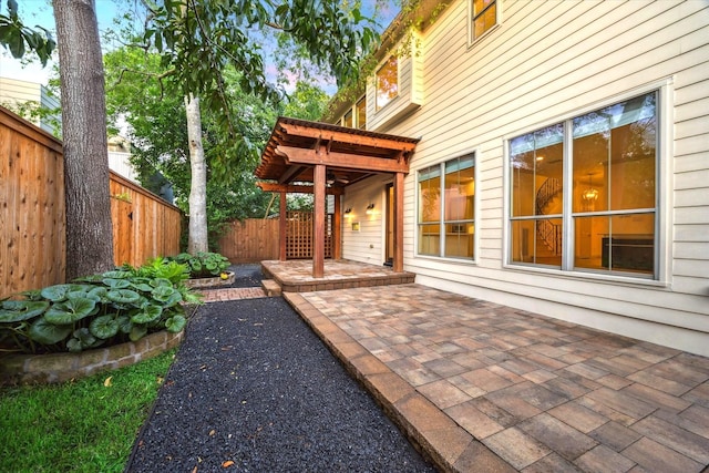 4106 Lehigh Ave, Houston, TX 77005 - fenced backyard with a patio area