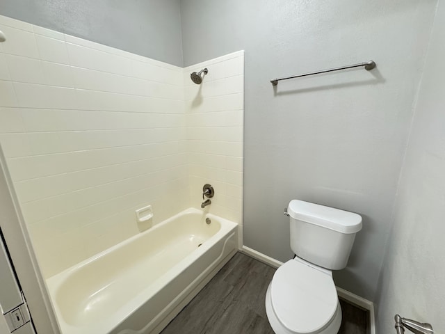 819 Companion Dr, Crosby, TX 77532 - bathroom with wood finished floors and shower / bathtub combination
