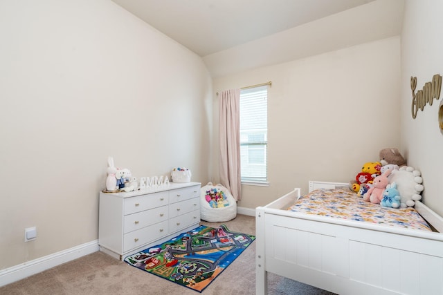 8506 Clarkman Ridge Ln, Cypress, TX 77433 - bedroom featuring light colored carpet and lofted ceiling