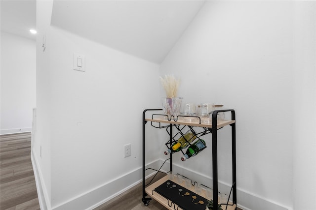 2475 Carmel St A/B, Unit A/B Houston, TX 77091 - detailed view of wood finished floors and baseboards