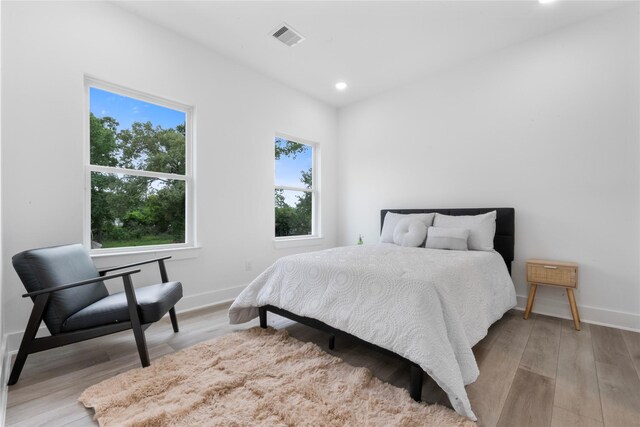 2475 Carmel St A/B, Unit A/B Houston, TX 77091 - bedroom with light wood finished floors and recessed lighting