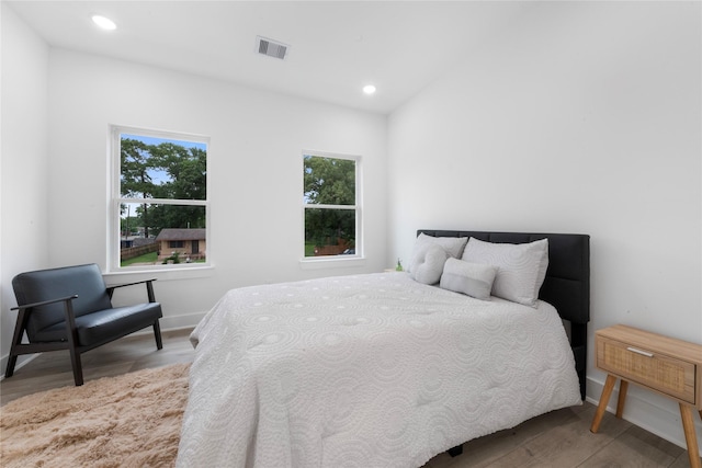 2475 Carmel St A/B, Unit A/B Houston, TX 77091 - bedroom featuring wood finished floors and recessed lighting
