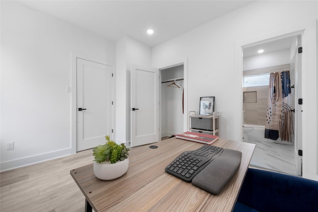 2475 Carmel St A/B, Unit A/B Houston, TX 77091 - bedroom with a closet, recessed lighting, and connected bathroom