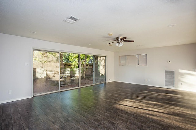 6407 Nuben St, Houston, TX 77091 - empty room featuring wood finished floors and a ceiling fan