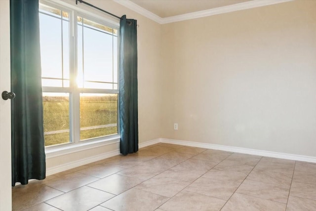 2407 Thuesen Rd, Beasley, TX 77417 - spare room with crown molding and light tile patterned floors