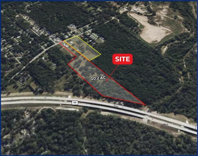 21384 Baptist Encampment Rd, New Caney, TX 77357 - map / location with property boundaries highlighted