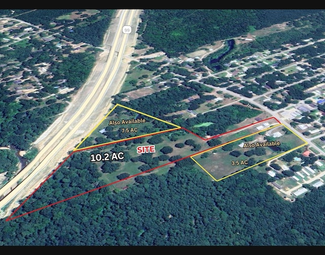 21384 Baptist Encampment Rd, New Caney, TX 77357 - map / location with property boundaries highlighted