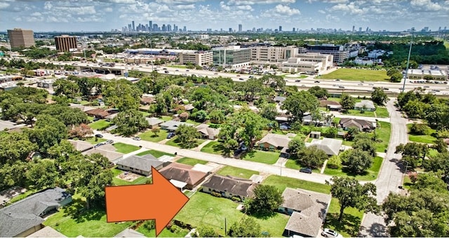 1726 Wilde Rock Way, Houston, TX 77018 - drone / aerial view of skyline
