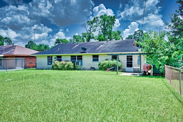 1726 Wilde Rock Way, Houston, TX 77018 - rear view of property featuring brick siding, a patio area, and cooling unit