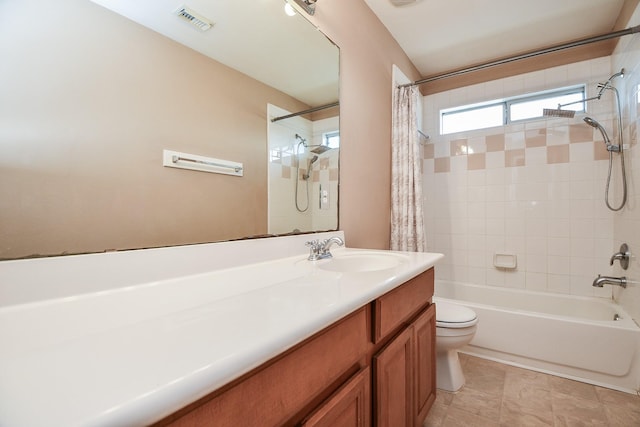 5823 Lundwood Ln, Houston, TX 77084 - full bathroom with vanity and shower / bath combination with curtain
