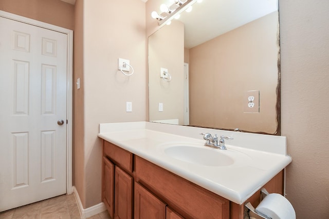 5823 Lundwood Ln, Houston, TX 77084 - bathroom with vanity and baseboards
