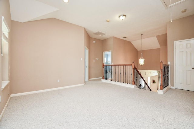 5823 Lundwood Ln, Houston, TX 77084 - carpeted empty room with attic access and lofted ceiling