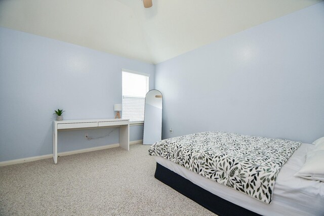 5823 Lundwood Ln, Houston, TX 77084 - bedroom with carpet flooring, ceiling fan, and vaulted ceiling