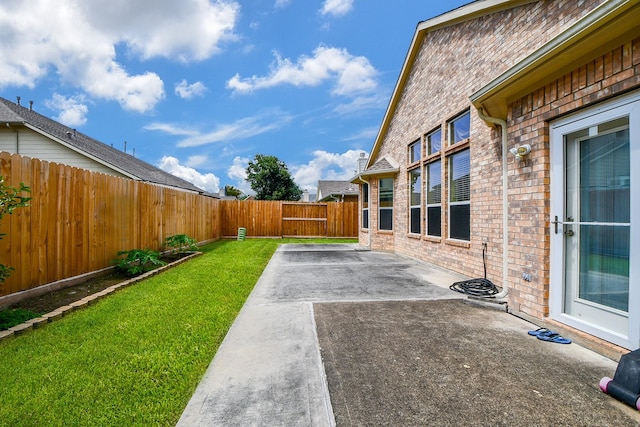 5823 Lundwood Ln, Houston, TX 77084 - fenced backyard featuring a patio area