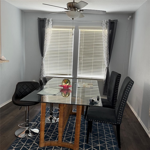3619 Robwood Ct, Katy, TX 77449 - sitting room featuring ceiling fan and wood finished floors