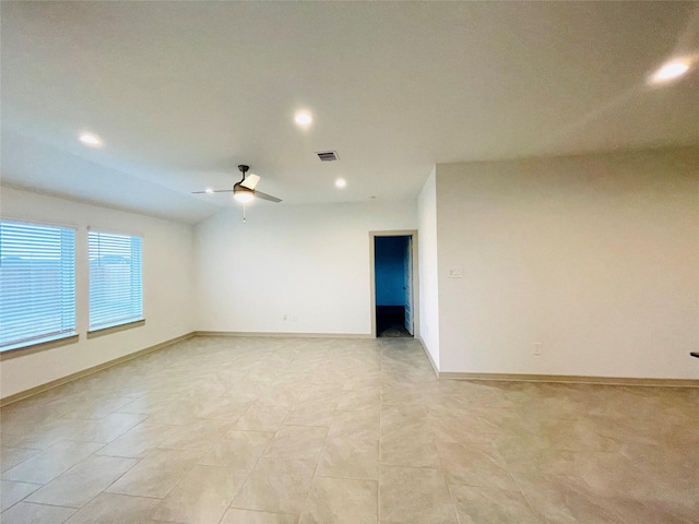 4107 Yosemite Valley Ct, Katy, TX 77494 - spare room with recessed lighting and ceiling fan