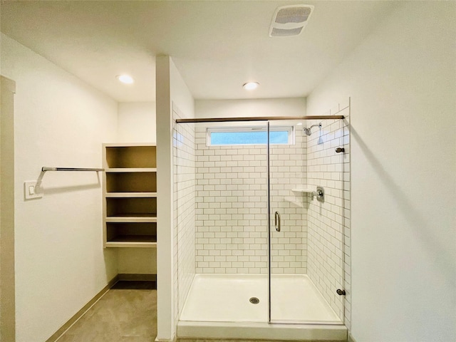 4107 Yosemite Valley Ct, Katy, TX 77494 - bathroom with a stall shower and recessed lighting