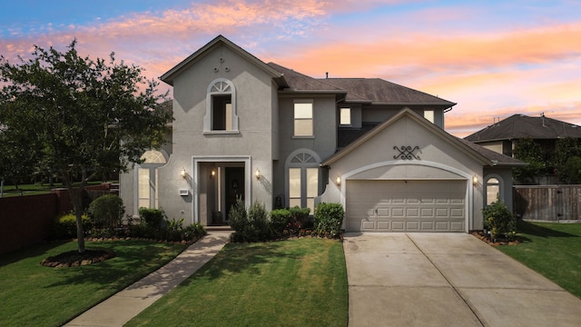 6510 Brady Springs Ct, Sugar Land, TX 77479 - view of front of property featuring concrete driveway, a garage, and stucco siding
