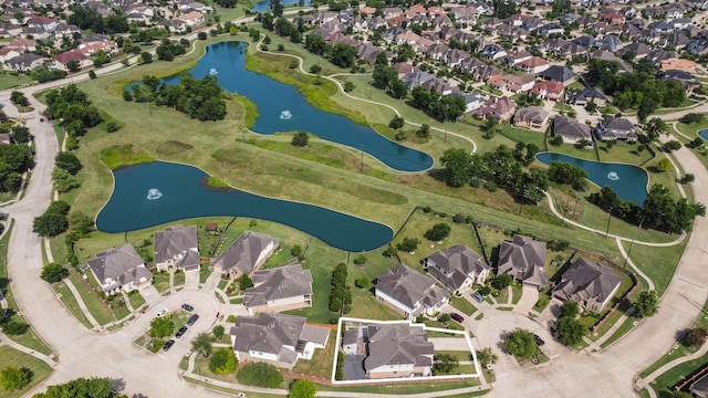 6510 Brady Springs Ct, Sugar Land, TX 77479 - aerial overview of property's location with nearby suburban area and a nearby body of water