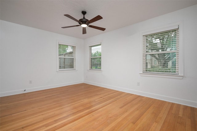 8932 Padfield St, Houston, TX 77055 - spare room featuring light wood-style floors and ceiling fan