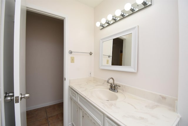 12006 Scottsdale Dr, Meadows Place, TX 77477 - bathroom featuring vanity and tile patterned floors