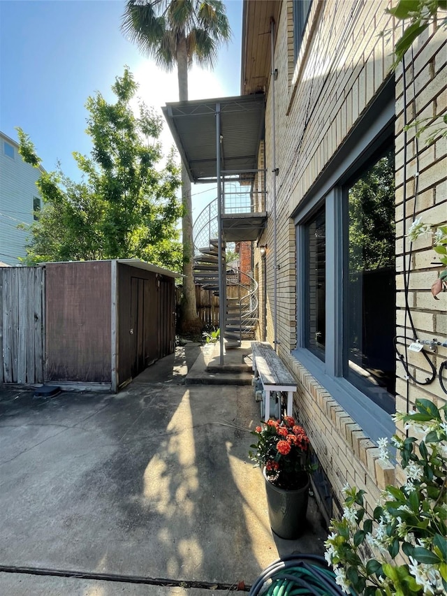 1805 Sul Ross St, Houston, TX 77098 - view of patio featuring stairway