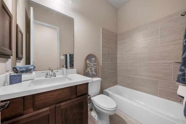 1504 Moreland Park Ct, Friendswood, TX 77546 - bathroom with vanity and shower / tub combination