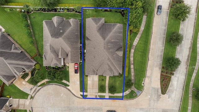 1504 Moreland Park Ct, Friendswood, TX 77546 - aerial view of property and surrounding area with property parcel outlined