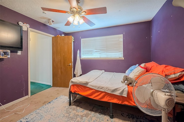 327 Edgeton Ct, Houston, TX 77015 - bedroom featuring baseboards and ceiling fan