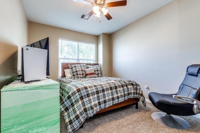 8206 Bassett St, Houston, TX 77051 - bedroom featuring carpet flooring and a ceiling fan