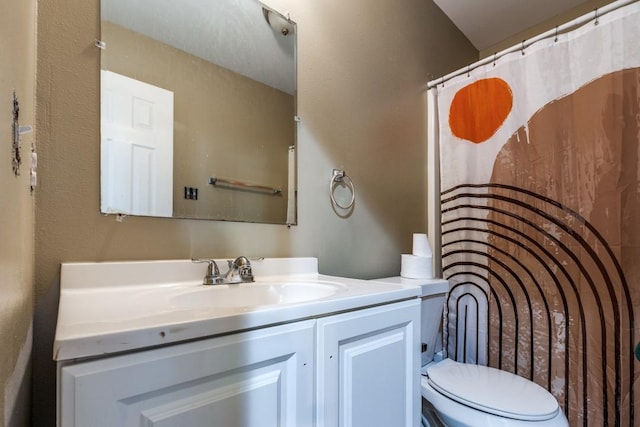 8206 Bassett St, Houston, TX 77051 - bathroom with vanity and a shower with shower curtain