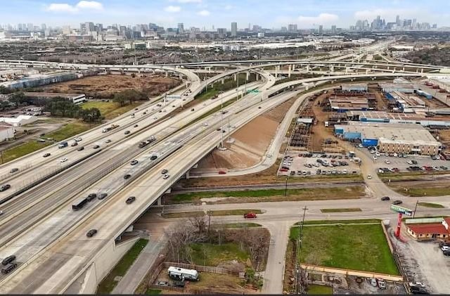 8206 Bassett St, Houston, TX 77051 - bird's eye view of a main thoroughfare and city skyline
