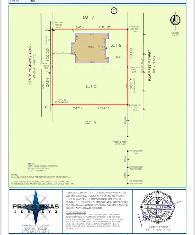 8206 Bassett St, Houston, TX 77051 - map / location with property boundaries highlighted
