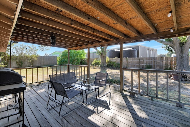 29515 Quinn Rd, Tomball, TX 77375 - deck featuring a fenced backyard