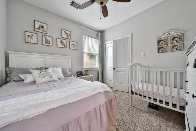 6507 Crystal Forest Trl, Katy, TX 77493 - bedroom featuring carpet floors and ceiling fan
