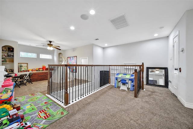 6507 Crystal Forest Trl, Katy, TX 77493 - hallway with carpet flooring and recessed lighting