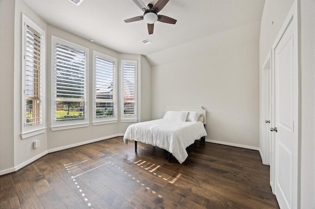 20923 Bradley Gardens Dr, Spring, TX 77379 - bedroom with wood finished floors and a ceiling fan