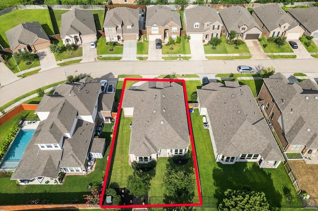 20923 Bradley Gardens Dr, Spring, TX 77379 - aerial view of residential area with property boundaries highlighted
