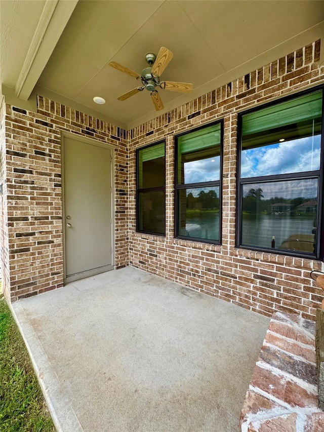 14912 Diamondhead Rd, Conroe, TX 77356 - view of patio with ceiling fan